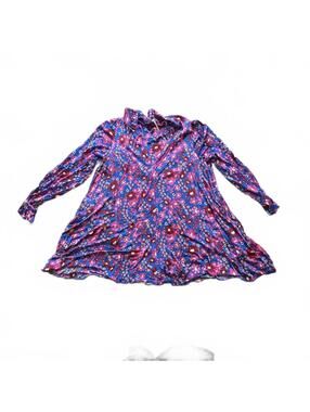 Free People floral long sleeve mini dress